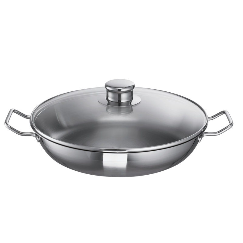 Schulte Ufer Profi-Line I Stainless Steel Round Braiser with Lid