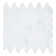 Channing 1-in. x 2.5-in. Elongated Hex Marble Look Polished Natural Stone Wall & Floor Mosaic Tile