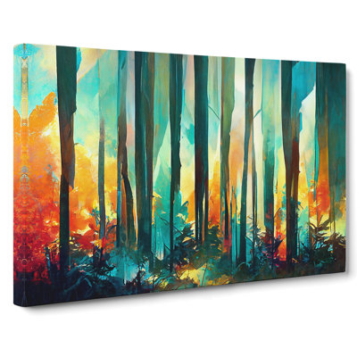 Captivating Abstract Forest Vol.3 - Wrapped Canvas