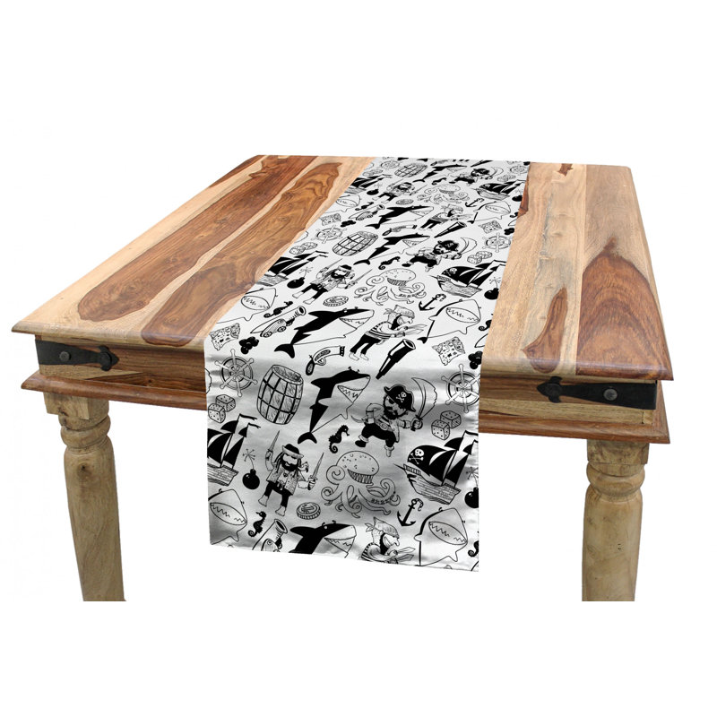 Chemin de table géométrique, 72 po x 16 po