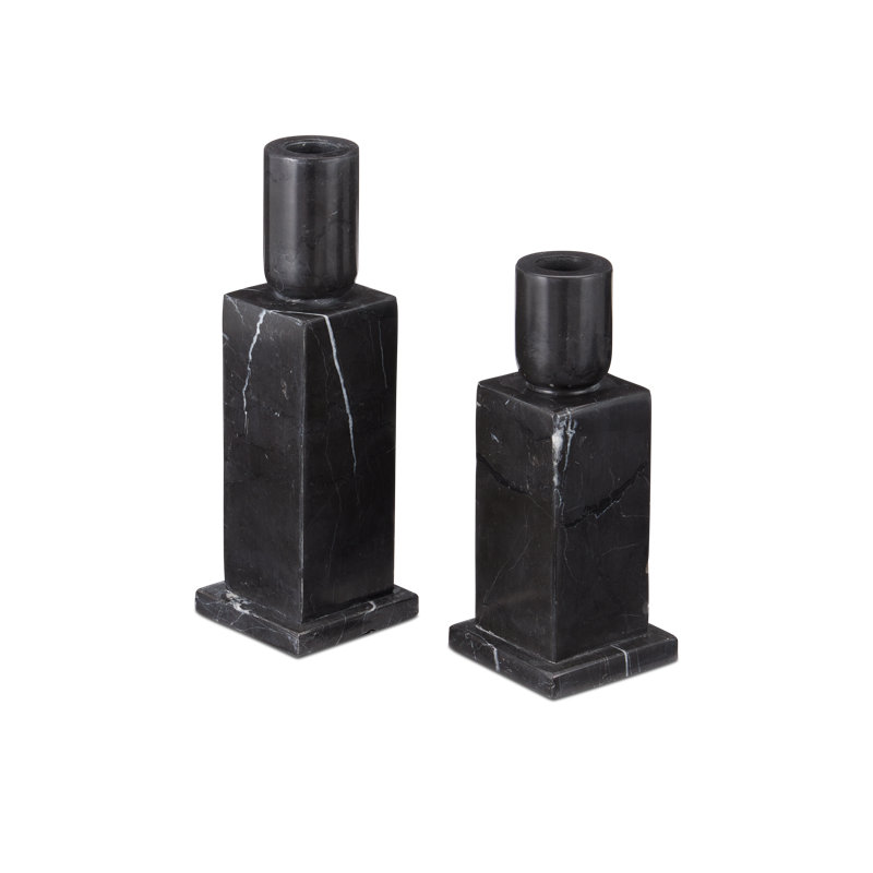 Lithos Candlestick, Black