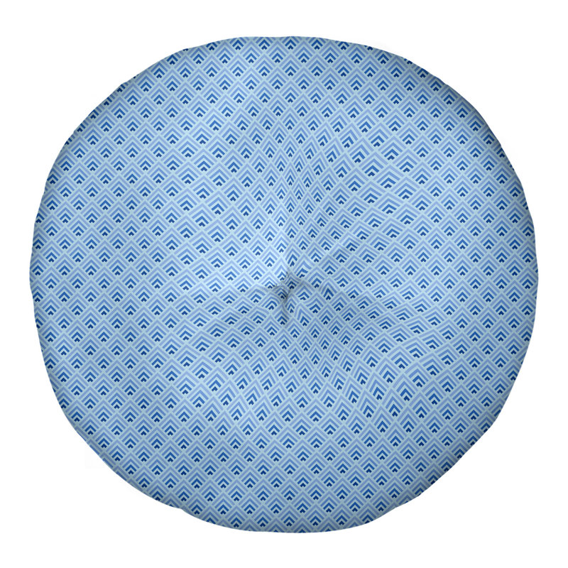 Coussin Katelyn Elizabeth, 26 po x 26 po, Bleu