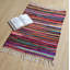Reginald Handwoven Flat Weave Recycled Rag Rug-1637598819