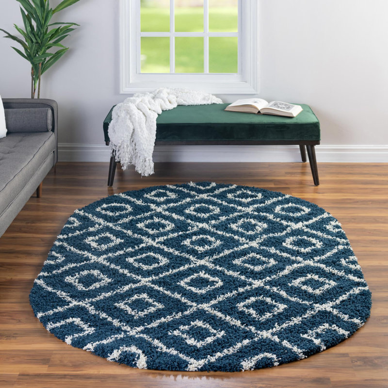 Awanda Geometric Indoor Rug, Oval 7'10" x 10'