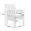 2 pièces Chaise de salle à manger en bois avec coussins - gris + crème, et patios gris + coussins en mousse crème, pour-607293584