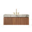 Meuble-lavabo flottant 30 po / 36 po / 48 po avec plateau en pierre frittée et lavabo en céramique, armoire de rangement moderne en bois avec fermeture en douceur et 1 tiroir-2000768053-2000768054