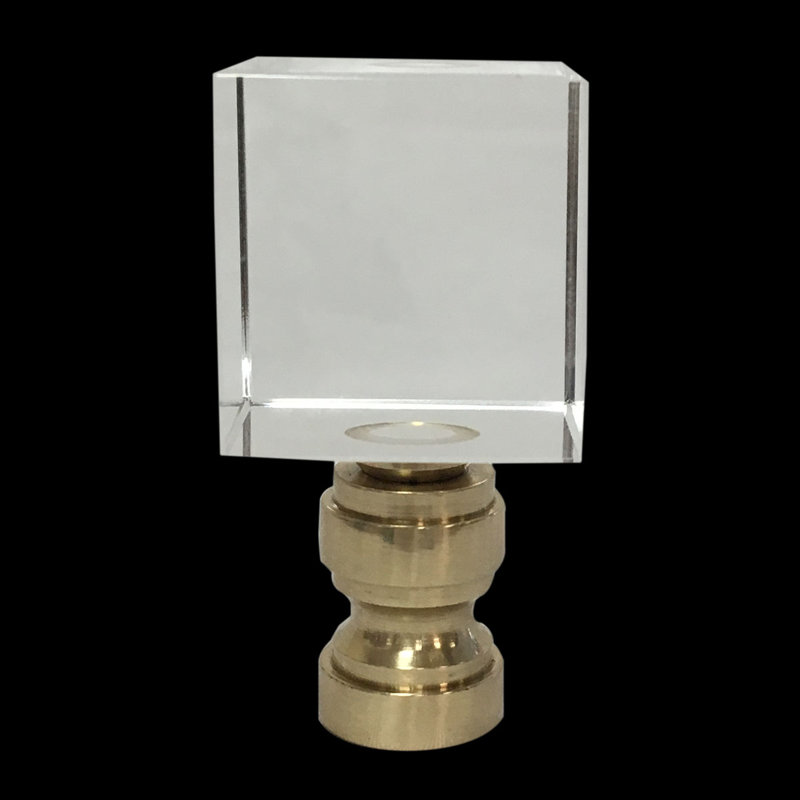Faîteau de lampe en cristal cube