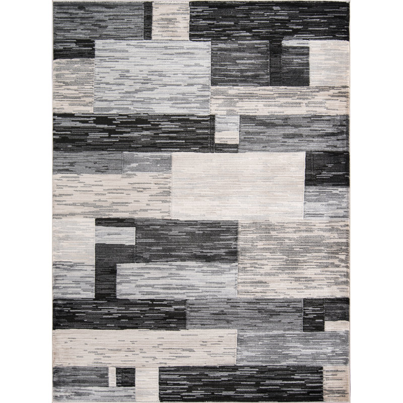 Tapis gris anthracite Bentor, Rectangle 3 pi 11 po x 5 pi 7 po