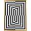 "Lignes noires et blanches", art texturé encadré-1701383152-1701383149