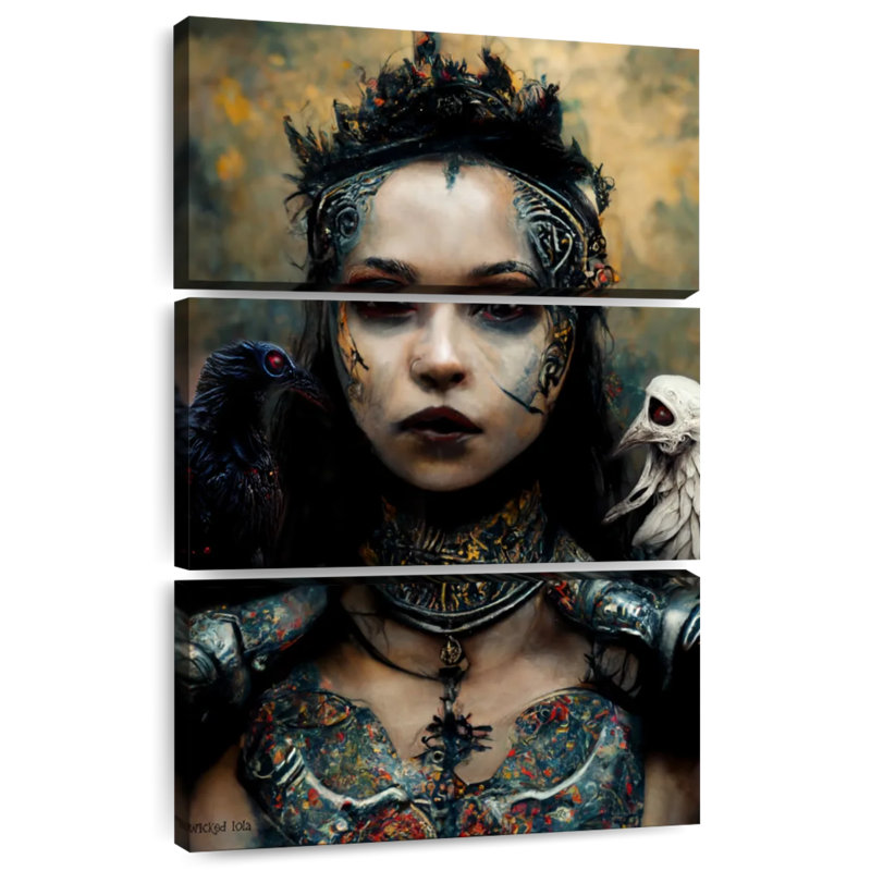 Hitzel Raven Queen, 45" H x 28" W