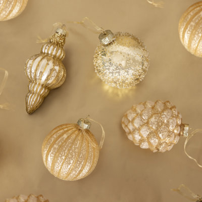 12 Piece Glass Bauble Collection