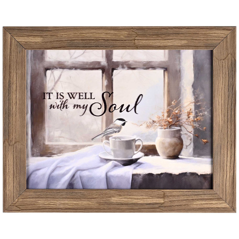 Art mural encadré «It is Well With My Soul»
