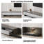 Space-Saving Extendable TV Unit with 3 Drawers | Adjustable 200-330cm | 3 Colour Options: Walnut, Grey, Dark Walnut TV Stand| for Living Room & Bedroom Modern Minimalist Style-1954197020