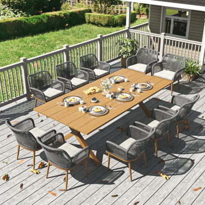 Outdoor Dining Set With Rectangular Dining Table