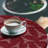 Eiffel Tower Fitted Round Tablecloth Maroon Dried Rose Ruby-1259767930