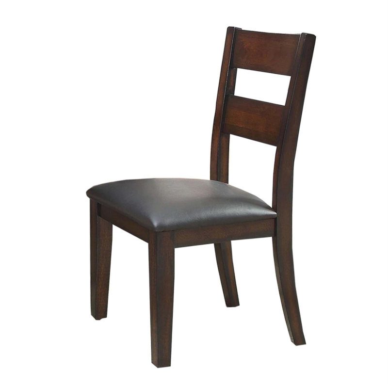 Ensemble de 2 chaises d'appoint rembourrées en similicuir