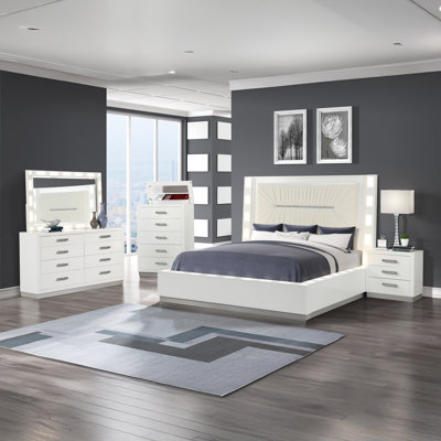 Ensemble de chambre à coucher 5 pièces Vannida