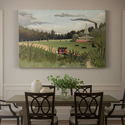 The Chair Factory at Alfortville-Henri Rousseau-Gallery Wrapped Canvas-1897