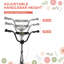 HOMCOM Kick Scooters for Kids Adjustable Height Rubber Tyres Aged 5+-167956028-167956029