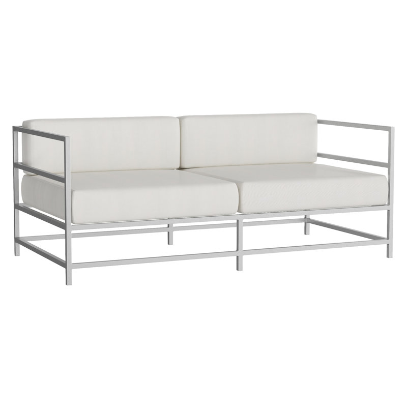 Causeuse Delano, NO, Argent Kessler, Toile Sunbrella® régate