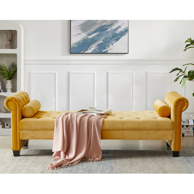 Banc recouverts de tissu d'ameublement