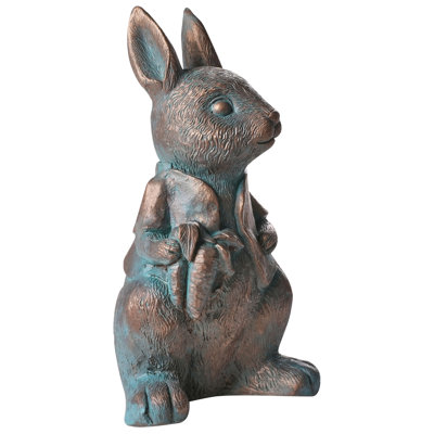 Animals Water Resistant Fiberstone Clay Garden Statue