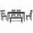 6-Piece Kitchen Dining Table Set Wooden Rectangular Dining Table-248804819