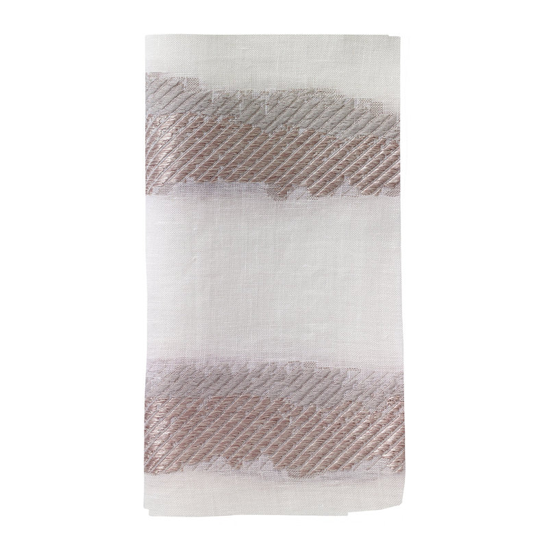 Brushstroke 21" Napkins, Silver