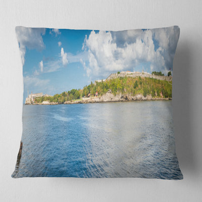 The Bay of Havana Panorama - Sea & Shore Printed Pillow