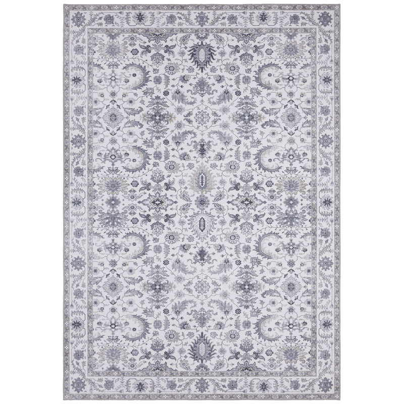 Vivana Tufted Platinum Grey Rug, Rectangle 120 x 160cm