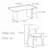 Solid wood dining table and chair set