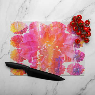 Blossom Glass Chopping Board