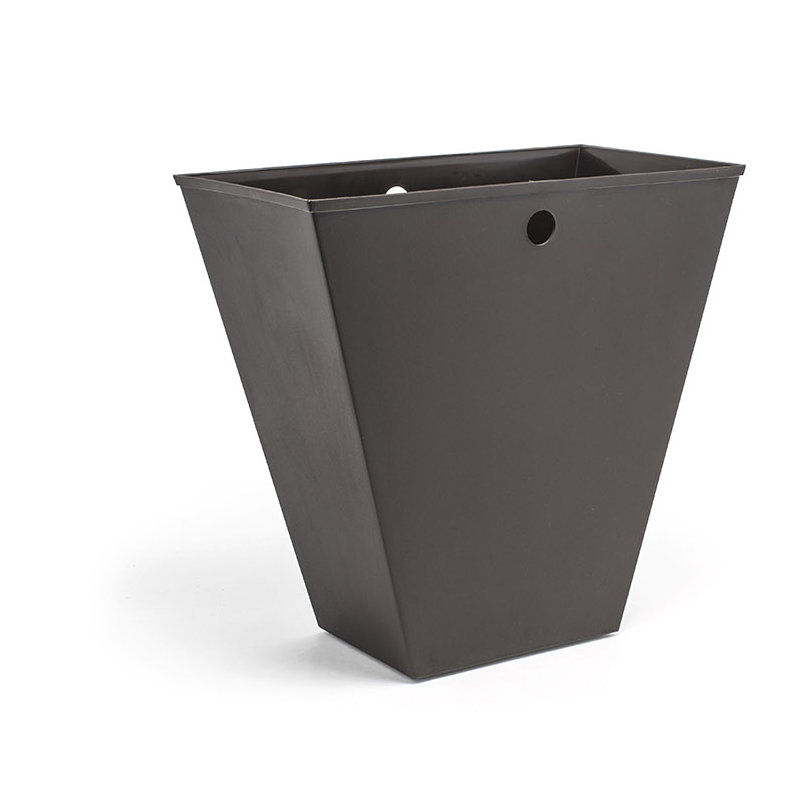 Slender Plastic Open Waste Basket - 3 Gallons (Set of 12) room360®