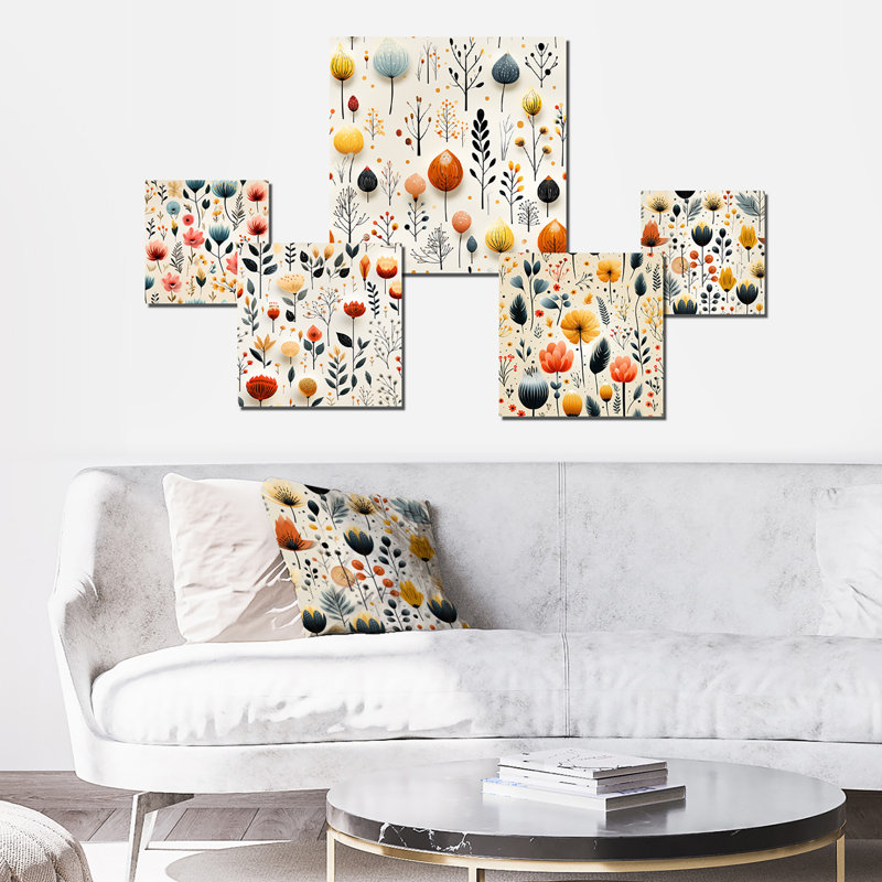 Hales - Floral Wall Art Set Of 5
