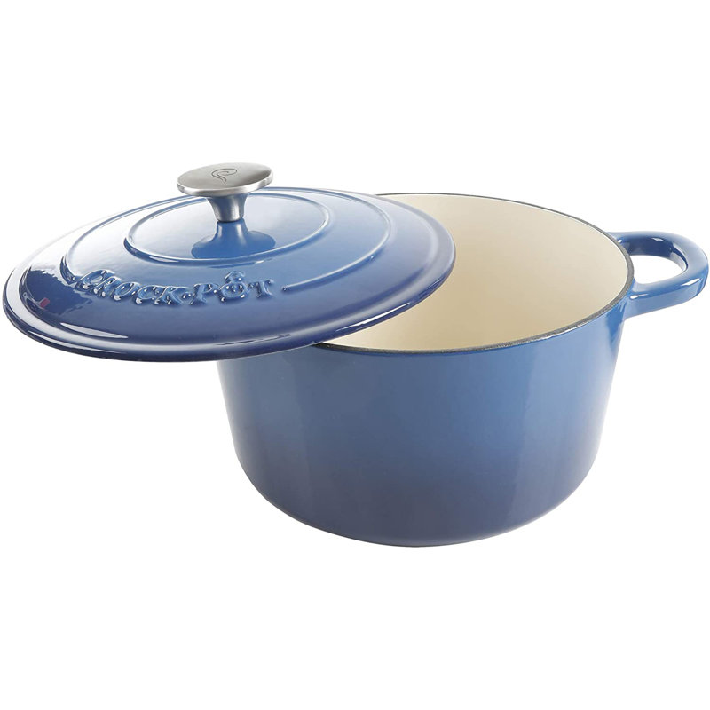 Gibson Non-Stick Cast Iron Round Dutch Oven with Lid, 5 qt