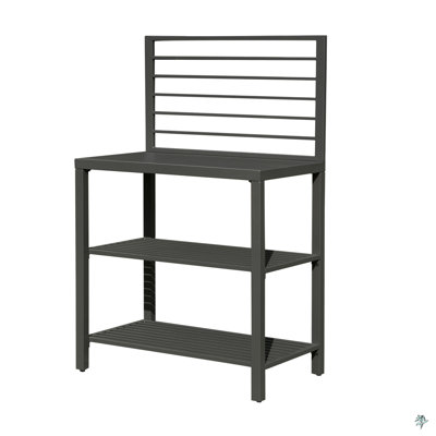 Îlot de cuisine extérieur en aluminium avec rangement