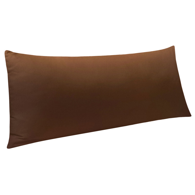 Body Pillow Cover, 1800 Brushed Microfiber Body Pillowcase with Envelope Closure - 20x54 Inches - NTBAY, Dark Brown, 1