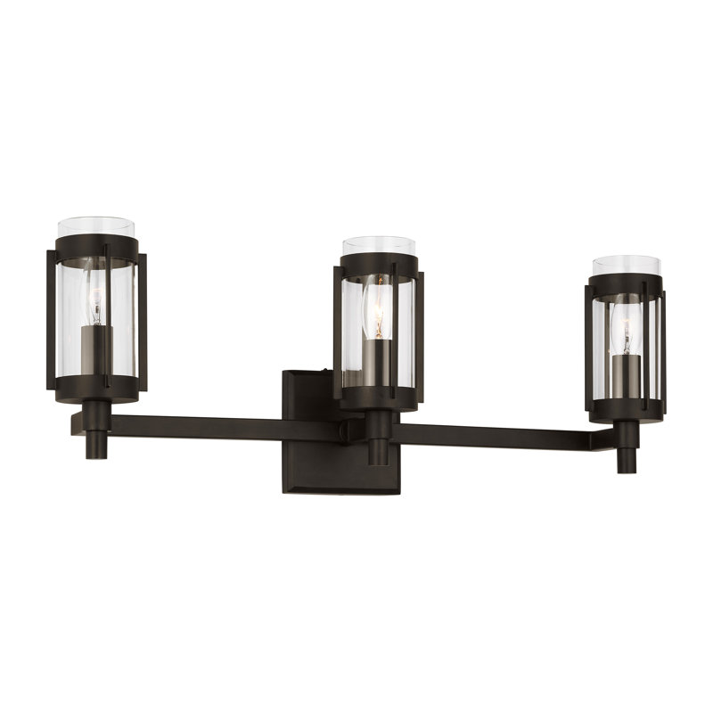Flynn 3 - Light Dimmable Vanity Light, Aged Iron