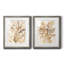 Parchment Coral III - ensemble de 2 reproductions d'art sur toile encadrées
