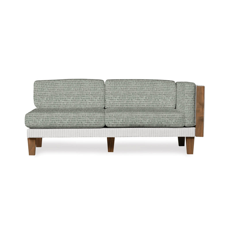 Catalina Outdoor 2 - Seat Loveseat, White, Demo Oatmeal