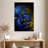 Senne Blue Glitter Face Portrait-108443743
