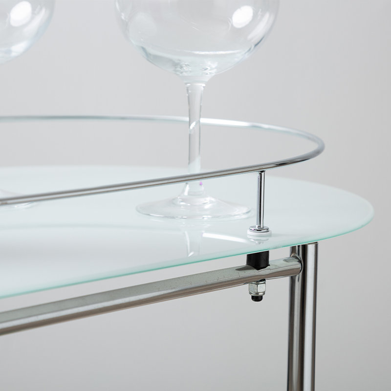 Tea Wine Serving Cart for Kitchen Accessories, Drinks Trolley with Wheels