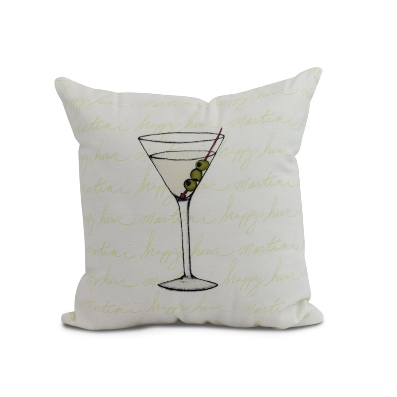 Housse de coussin d'extérieur carré Palm Beach, Vert clair, 20 po x 20 po