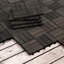 Carreaux de terrasse en bois d'acacia imbriqués à carreaux, plancher de bois franc d'acacia brun foncé carré de 10 pi x 12 po pour terrasse, banc, côté piscine-121238048