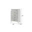 Commode de style moderne en bois blanc