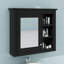 Armoire à pharmacie murale 30 po x 28 po avec porte miroir et étagère personnalisable-402679678