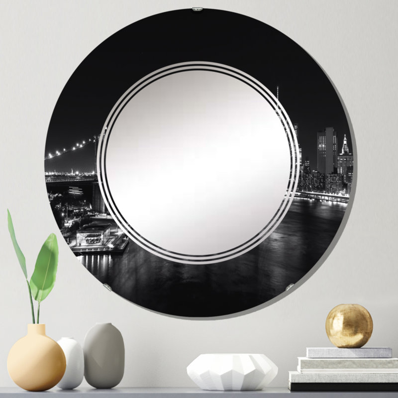 Circle Mirror, 24" x 24"
