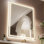 Baruyr Hand Wave Induction Sensor Illuminated Dimmable LED Anti Fog Vanity Mirror with Bluetooth