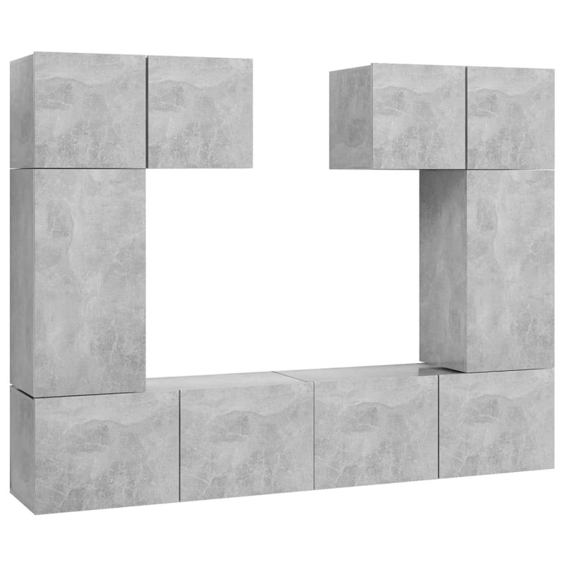 Azaylee Unfinished Floating Entertainment Centre for TVs up to 32", Concrete Grey