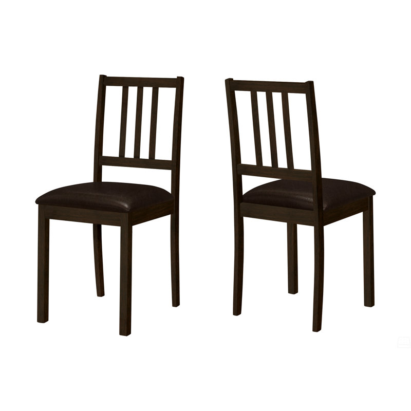 Chaise de salle à manger, ensemble de 2, d'appoint, rembourrée, de cuisine